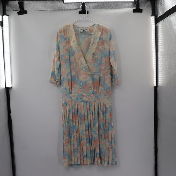 Vintage Jonathan Martin Drop Waist 1920s Style Dress - Picture 1 of 10